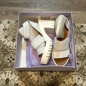 Madden Girl Templee Platform Sandal in White